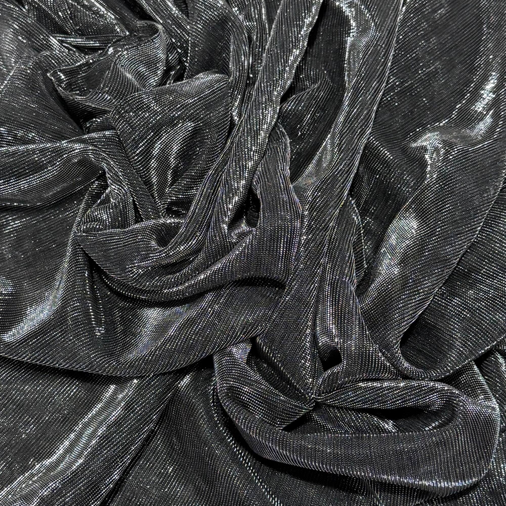 Feldman Silver Metallic Knit Fabric